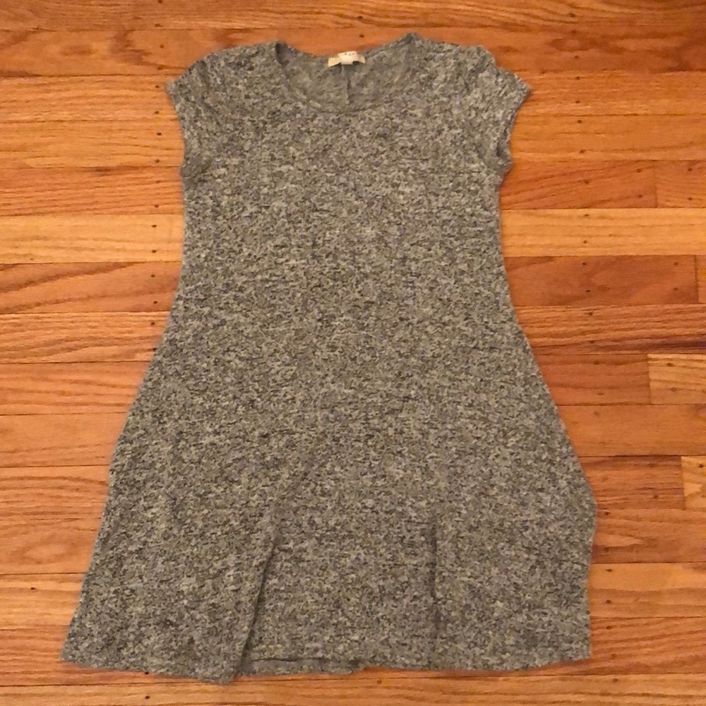 Light grey Heathered tee-shirt dress
